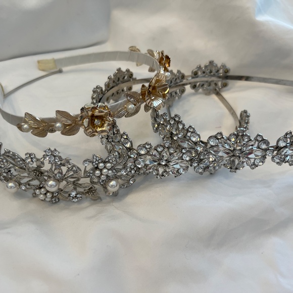 6 Metal Rhinestone Embellished Hairbands Headbands Hair Accessories Wedding - Picture 5 of 10